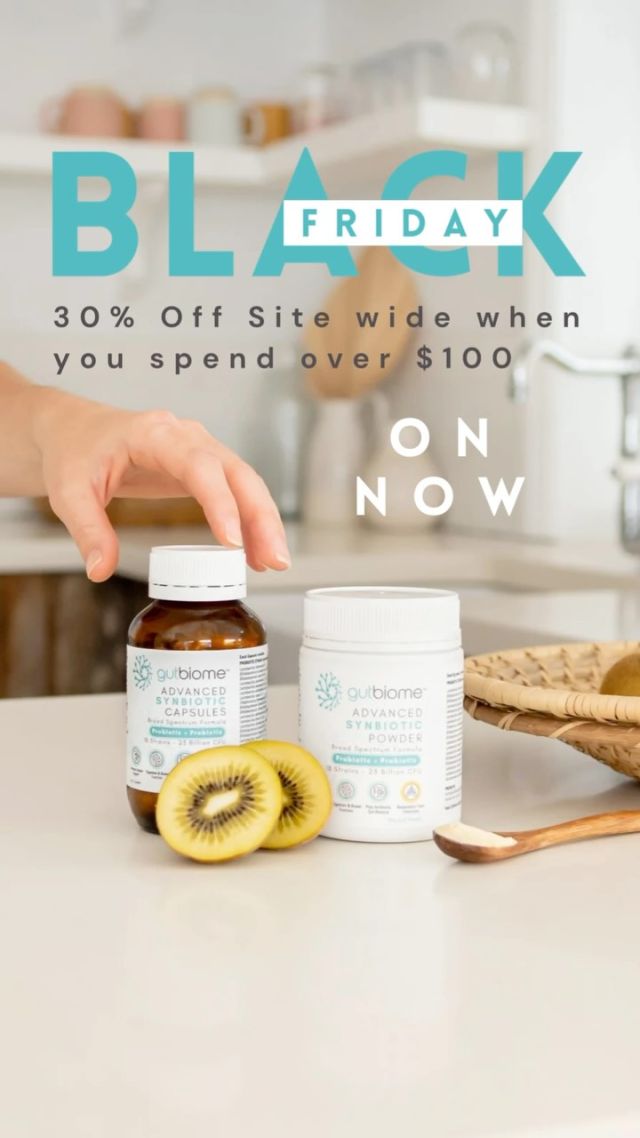 30% OFF site wide when you spend $100

Go to sale: https://www.gutbiome.com.au
#gutbiome #immunity #probioticsales #microbiomematters